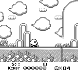 screenshots/Game Boy/Kirby's Dream Land/Kirby's Dream Land 1 (Eng)_01.png